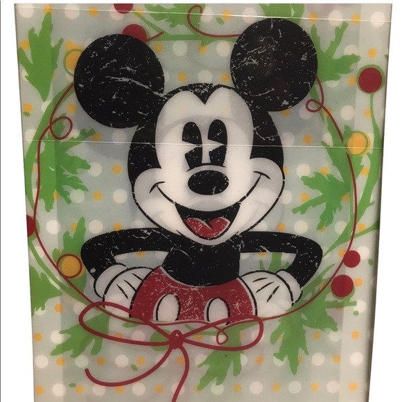 Disney Mickey Mouse Flexible Cutting Boards Christmas 8" X 11" Set Of 4 NEW. - Picture 3 of 8